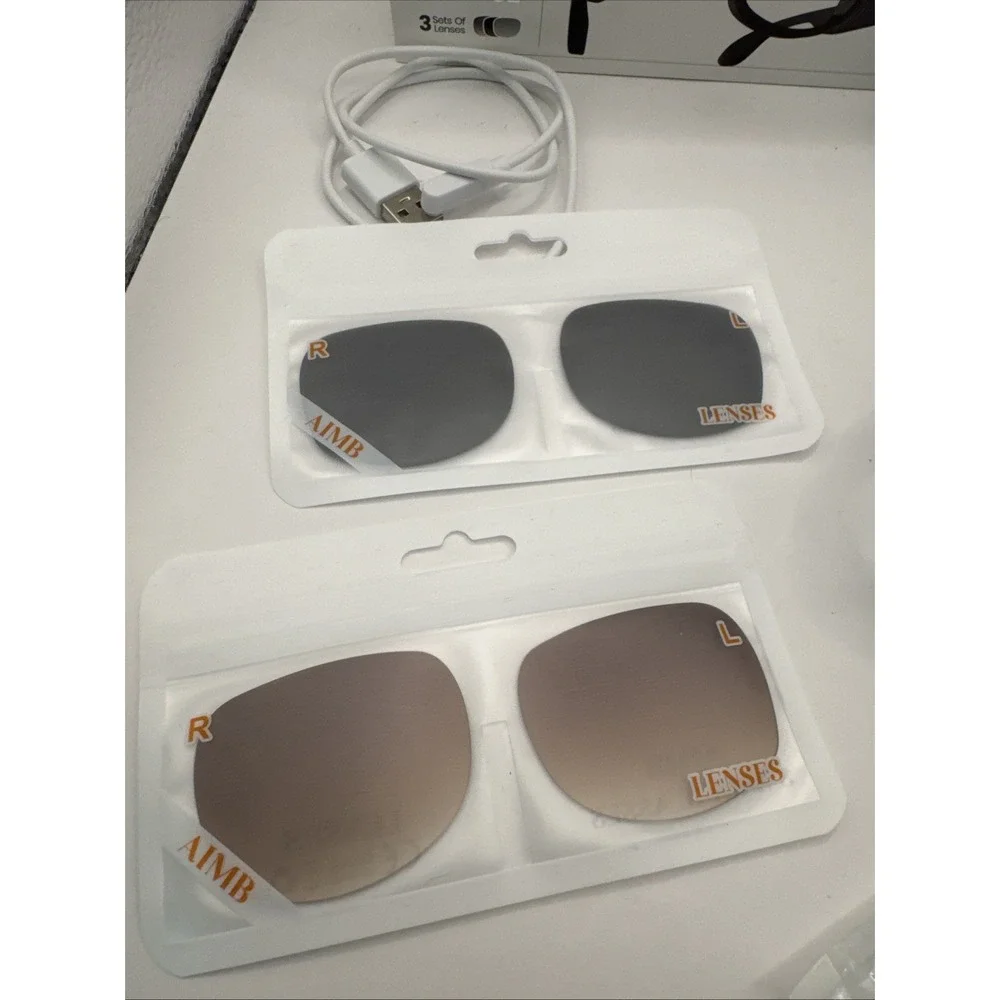 AIMB-G2 AI Smart Glasses NEW/SEALED Set Of 3 Lenses Included- With‎ Translation